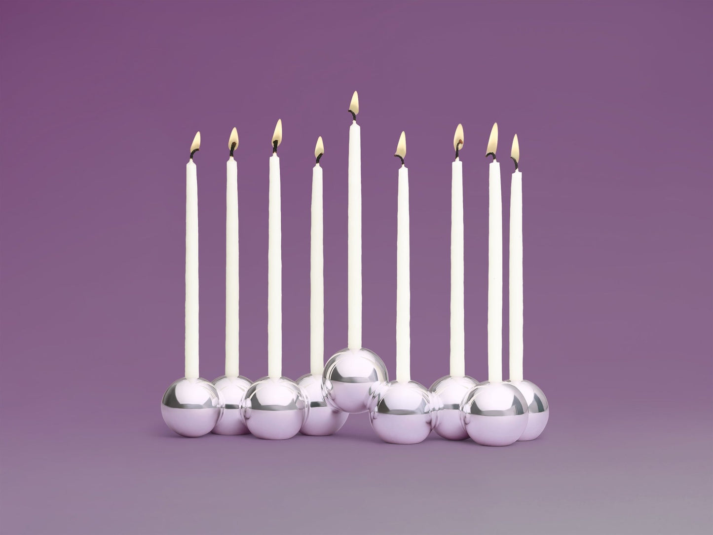 Bubble Menorah (Aluminum) - Shop Tchotchke
