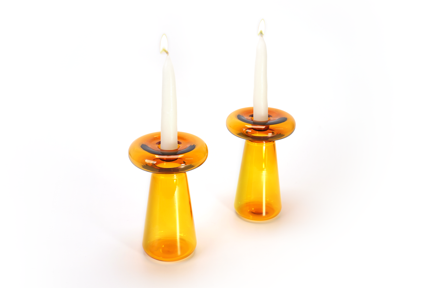 Mushroom Candlesticks (Glass)