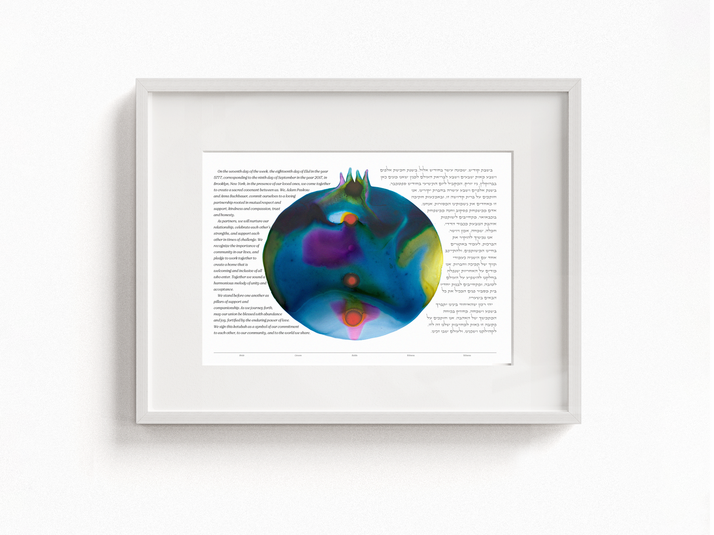 Pomegranate Ketubah