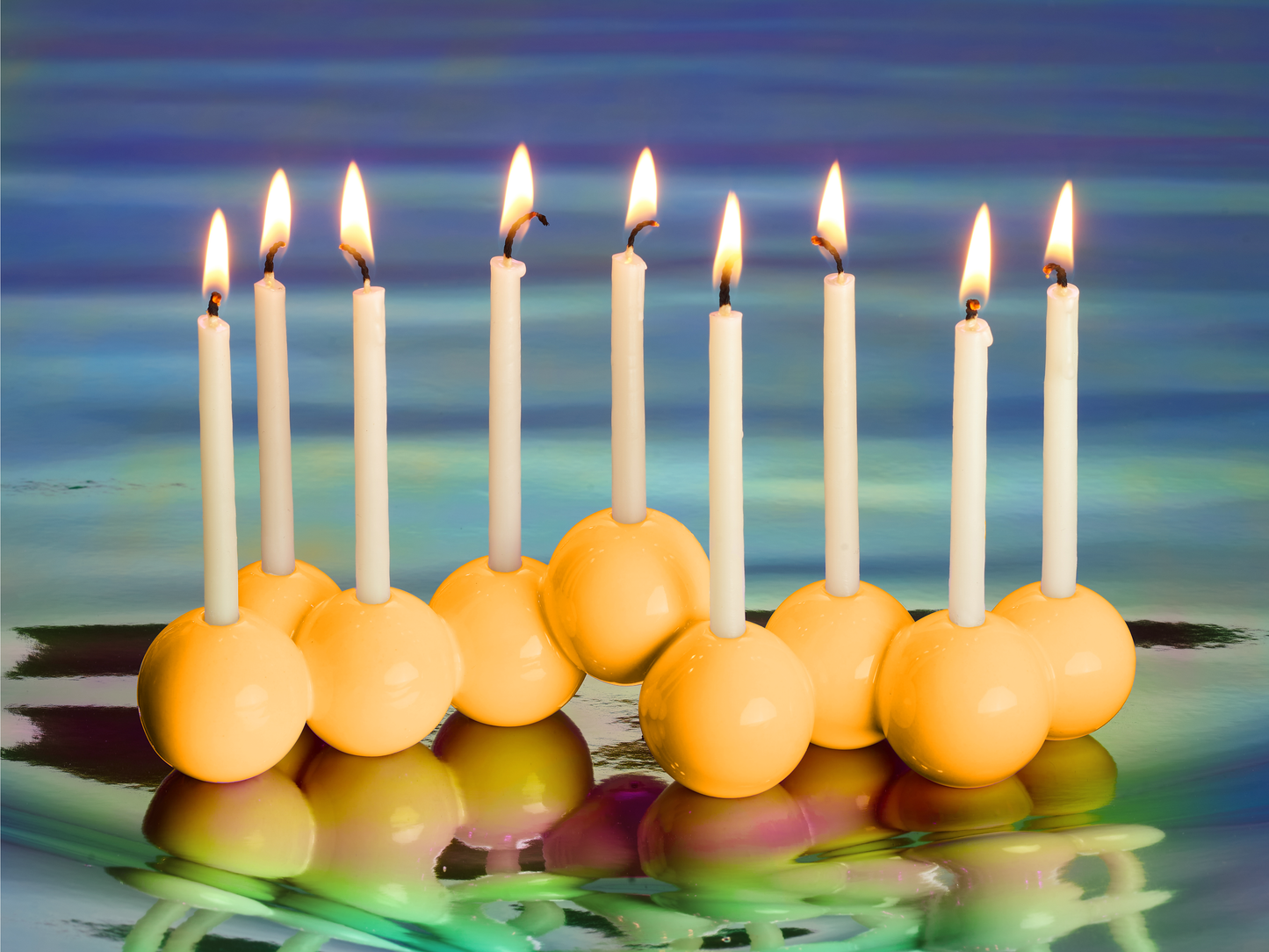 Bubble Menorah (Ceramic)