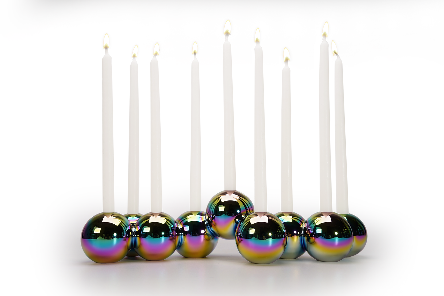 Bubble Menorah (Aluminum)