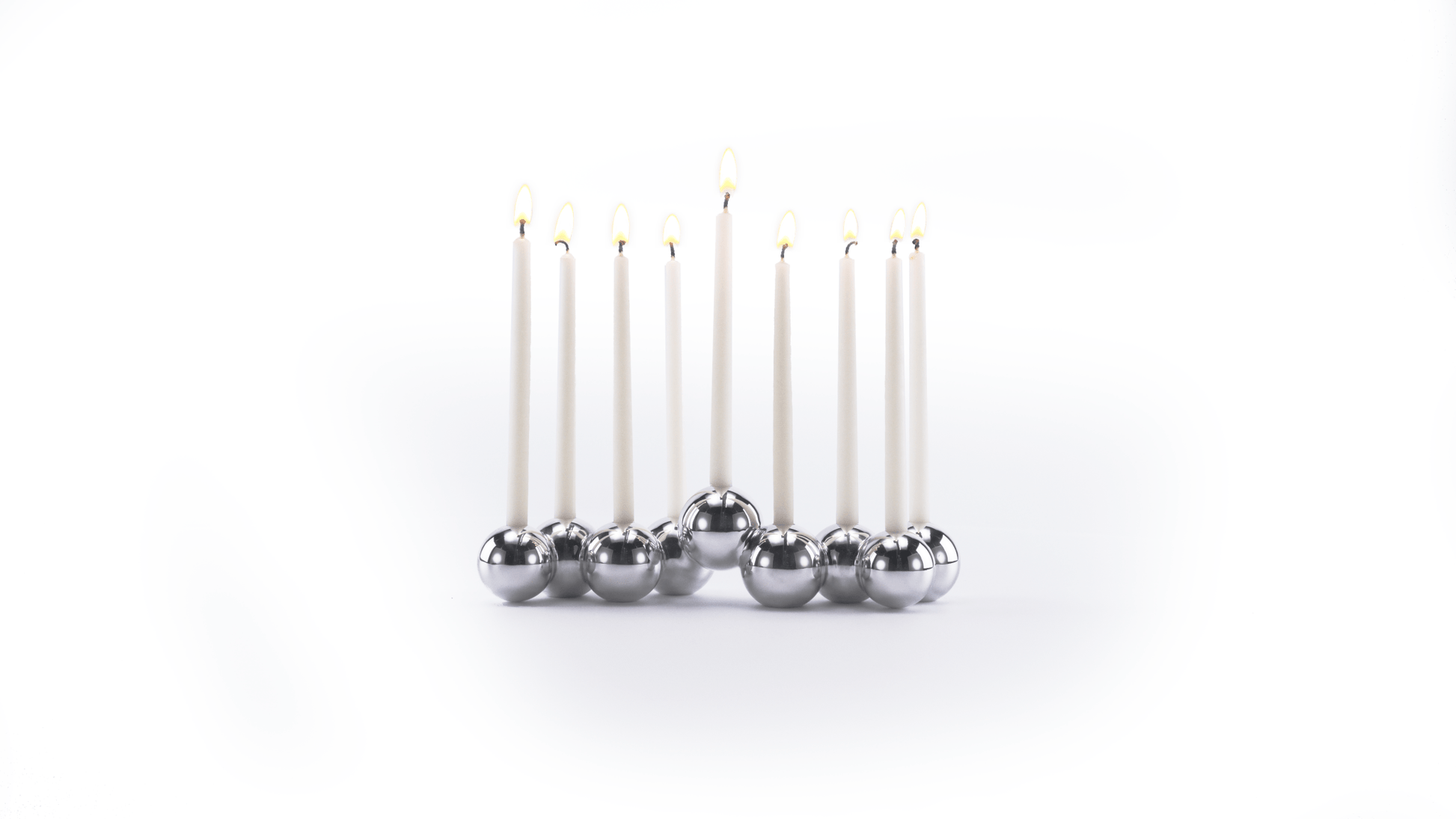 Bubble Menorah (Aluminum) - Shop Tchotchke