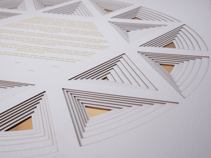 Paper Star Ketubah - Shop Tchotchke