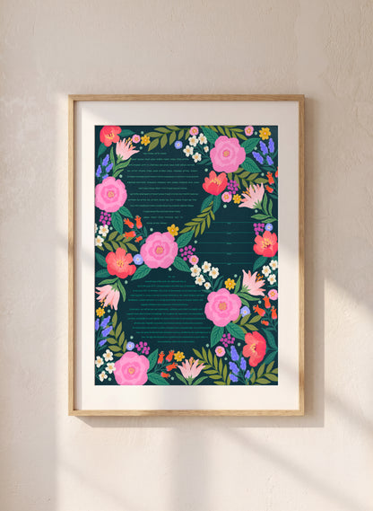 Blooms Ketubah
